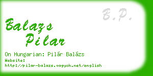 balazs pilar business card